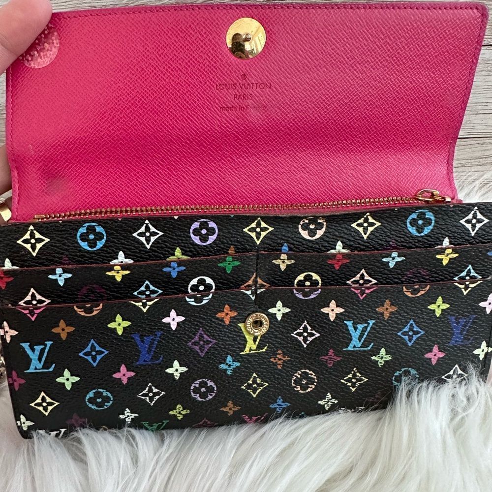🌺RARE🌺 Louis Vuitton Takashi Murakami X Black Multicolor Monogram… - Picture 10 of 16